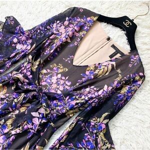 BCBGMaxazria Boho Floral Gown